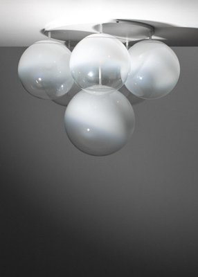 Italian Ceiling Lights in Murano Glass in the style of Gino Sarfatti, 1970s, Set of 2-YU-1808230