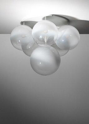 Italian Ceiling Lights in Murano Glass in the style of Gino Sarfatti, 1970s, Set of 2-YU-1808230