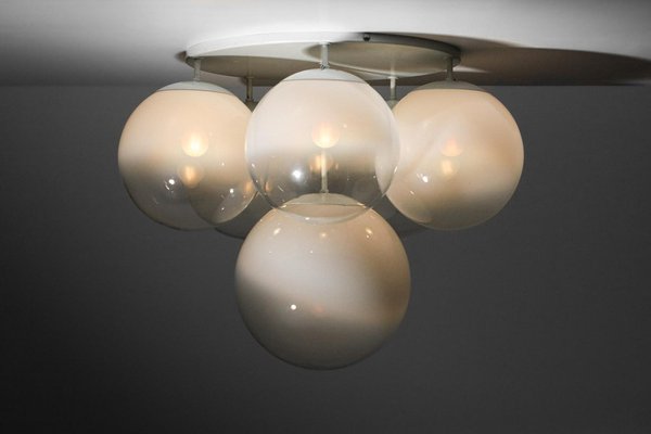 Italian Ceiling Lights in Murano Glass in the style of Gino Sarfatti, 1970s, Set of 2-YU-1808230