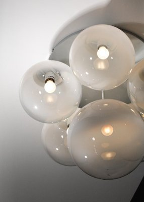 Italian Ceiling Lights in Murano Glass in the style of Gino Sarfatti, 1970s, Set of 2-YU-1808230