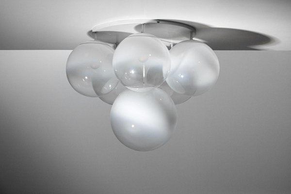 Italian Ceiling Lights in Murano Glass in the style of Gino Sarfatti, 1970s, Set of 2-YU-1808230