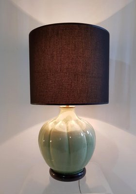 Italian Celadon Green Table Lamp, 1960s-FO-589342