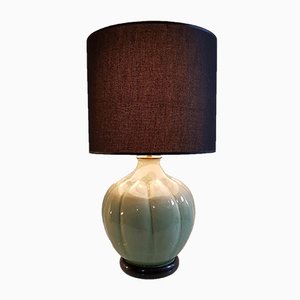 Italian Celadon Green Table Lamp, 1960s-FO-589342