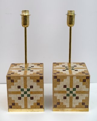 Italian Cement Table Lamps, 1920, Set of 2-FER-1377269