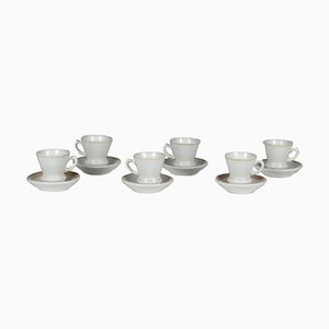 Italian Ceramic Coffee Service Set from Ginory, 1920s, Set of 12-RAQ-506663