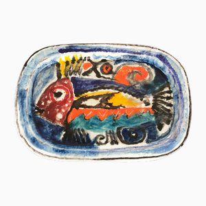 Italian Ceramic Dish by Giovanni De Simone, 1950s-CC-1723301