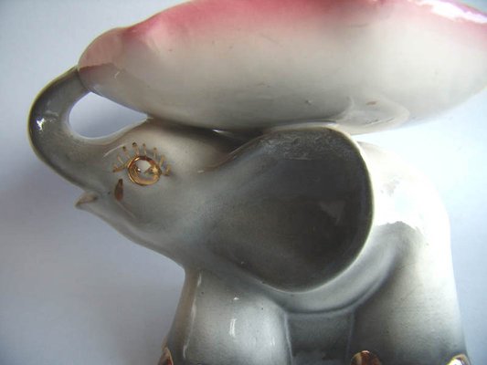 Italian Ceramic Elephant Figurine from Ceramiche Aretine, 1940s-GKB-845853