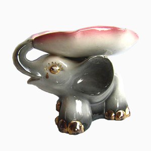 Italian Ceramic Elephant Figurine from Ceramiche Aretine, 1940s-GKB-845853