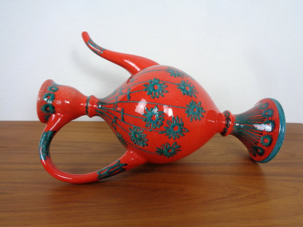 Italian Ceramic Genie Decanter with Stopper from Mancioli, 1960s