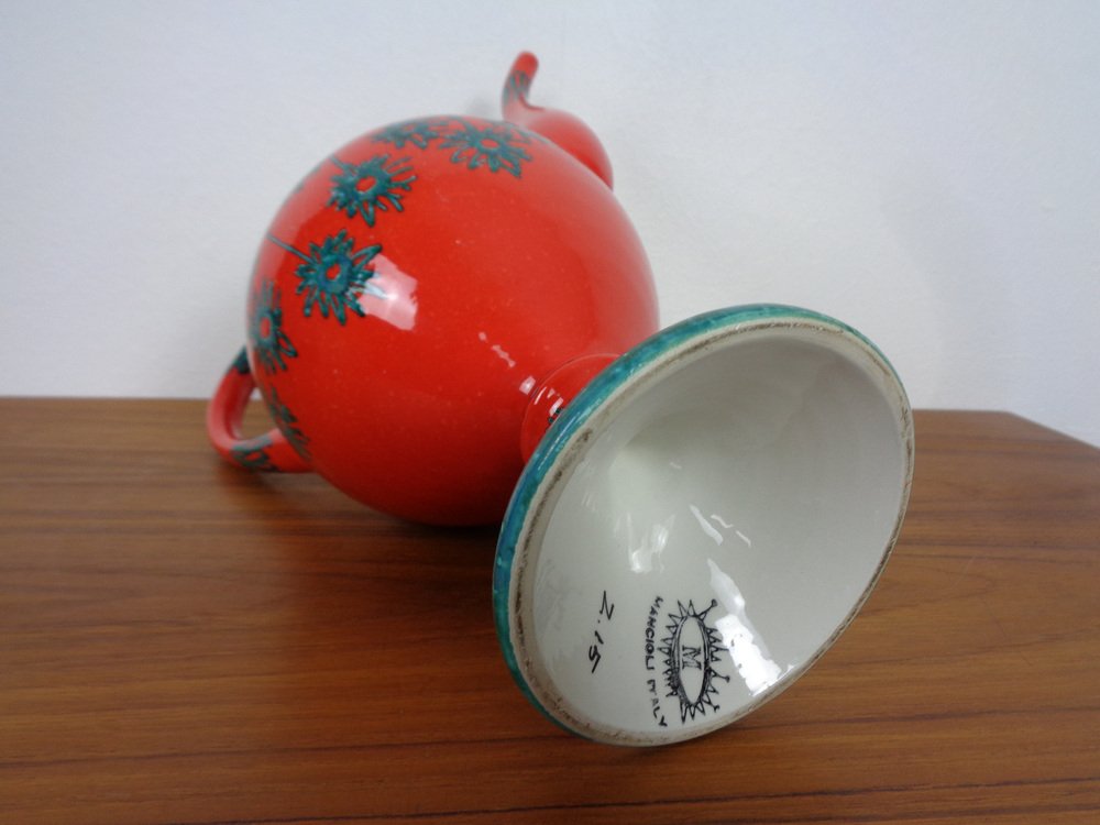 Italian Ceramic Genie Decanter with Stopper from Mancioli, 1960s