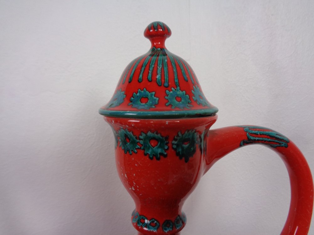 Italian Ceramic Genie Decanter with Stopper from Mancioli, 1960s