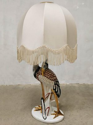 Italian Ceramic Heron Table Lamp-BW-1122566