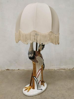 Italian Ceramic Heron Table Lamp-BW-1122566