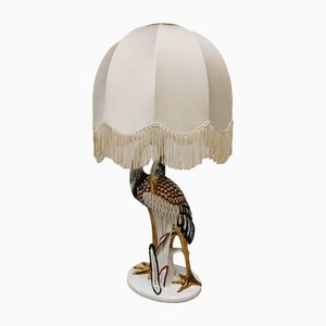 Italian Ceramic Heron Table Lamp-BW-1122566