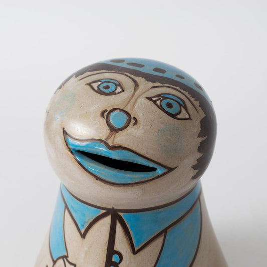 Italian Ceramic Money Box by Romolo Verzolini for Studio Errevi, 1970s