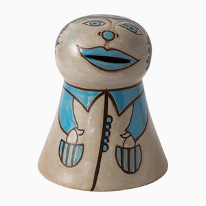 Italian Ceramic Money Box by Romolo Verzolini for Studio Errevi, 1970s-IXK-1080282