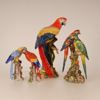 Italian Ceramic Parrot, 1970s-GOE-1034471