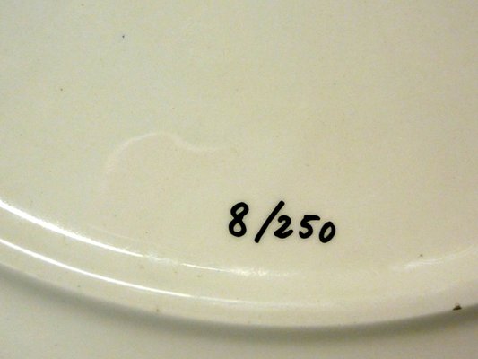 Italian Ceramic Plate by Gino Meloni for Centro D'Arte Mercurio, 1970s-GKB-842117