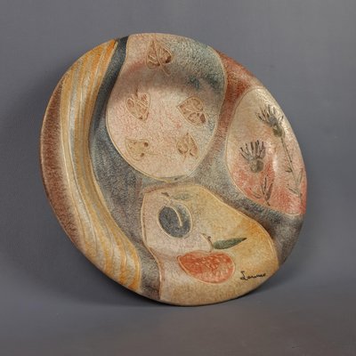 Italian Ceramic Plate by Italica Ars Lazzaro, 1950-PWG-2035534