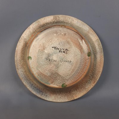 Italian Ceramic Plate by Italica Ars Lazzaro, 1950-PWG-2035534