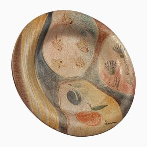 Italian Ceramic Plate by Italica Ars Lazzaro, 1950-PWG-2035534