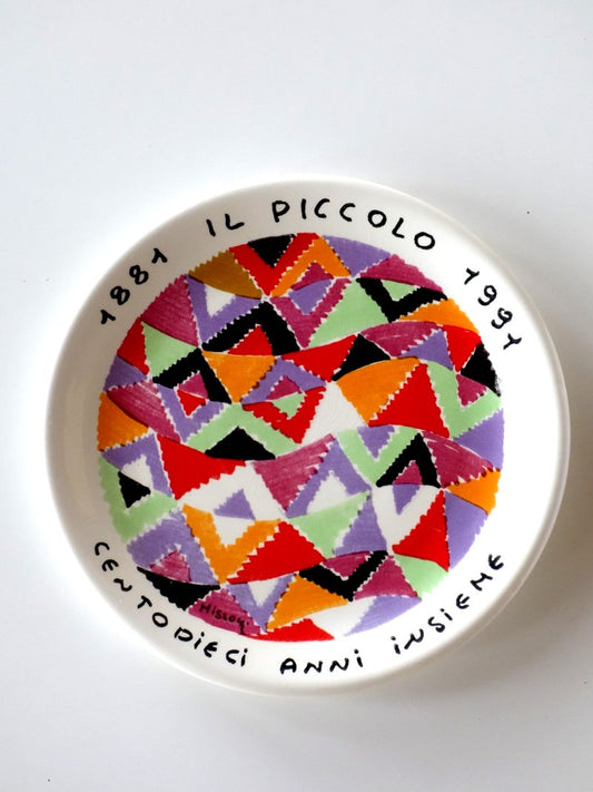 Italian Ceramic Plate by Missoni, 1980s