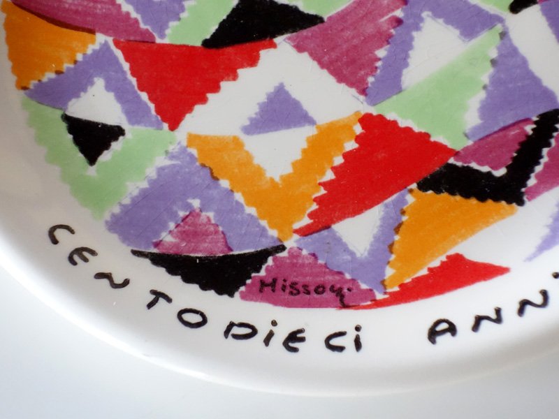 Italian Ceramic Plate by Missoni, 1980s