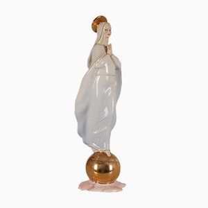 Italian Ceramic Porcelain Figurine of Madonna by Giovanni Ronzan-GOE-1034488