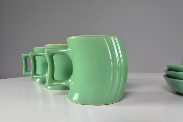 Italian Ceramic Tea or Coffee Service attributed to Massimo Iosa Ghini for Naj-Olea,1985, Set of 10-GXL-1725824