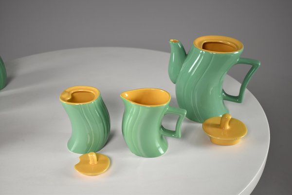 Italian Ceramic Tea or Coffee Service attributed to Massimo Iosa Ghini for Naj-Olea,1985, Set of 10-GXL-1725824