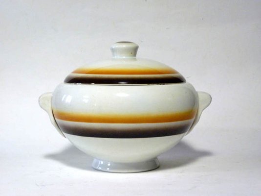 Italian Ceramic Tureen from Galvani, 1920s-GKB-837190