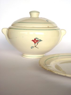 Italian Ceramic Tureen from Galvani, 1920s, Set of 2-GKB-837199