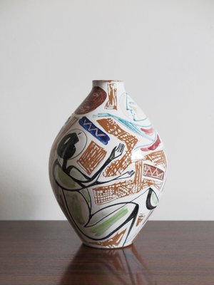 Italian Ceramic Vase by Elio Schiavon, 50s-CC-1153963