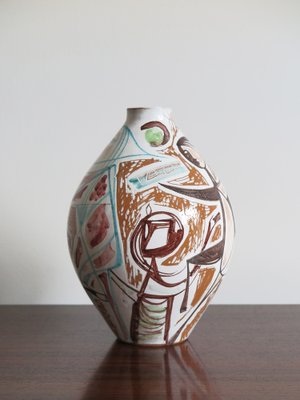 Italian Ceramic Vase by Elio Schiavon, 50s-CC-1153963