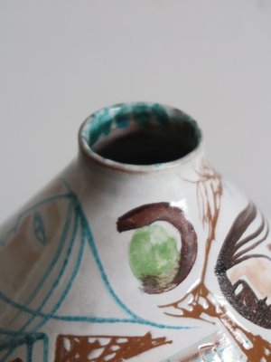 Italian Ceramic Vase by Elio Schiavon, 50s-CC-1153963