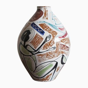 Italian Ceramic Vase by Elio Schiavon, 50s-CC-1153963