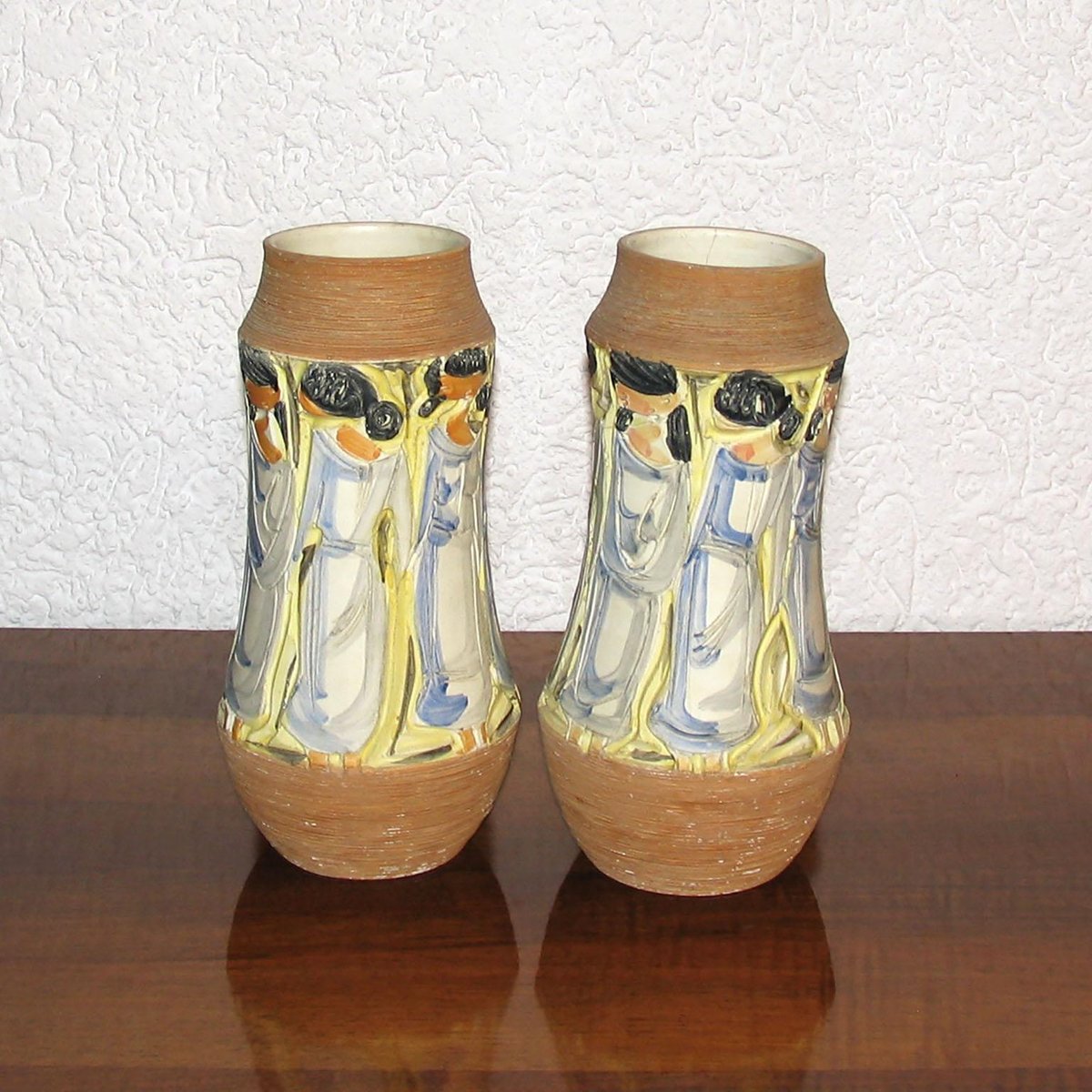 Italian Ceramic Vases by Fratelli Fanciullacci, 1960s, Set of 2