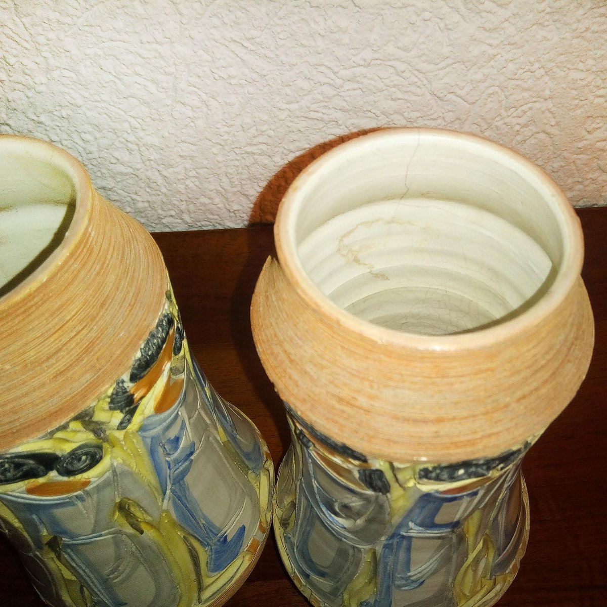 Italian Ceramic Vases by Fratelli Fanciullacci, 1960s, Set of 2