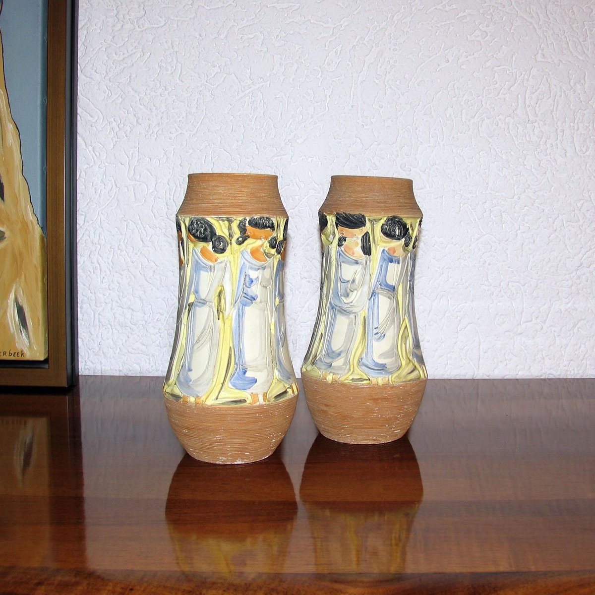 Italian Ceramic Vases by Fratelli Fanciullacci, 1960s, Set of 2