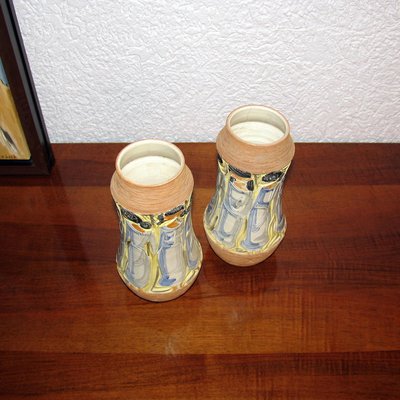 Italian Ceramic Vases by Fratelli Fanciullacci, 1960s, Set of 2-YGE-590381