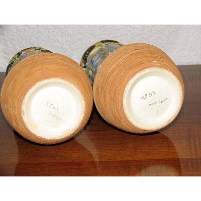 Italian Ceramic Vases by Fratelli Fanciullacci, 1960s, Set of 2-YGE-590381