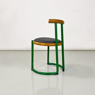 Italian Chair in Green Metal by Tito Agnoli, 1960-GDD-1770748