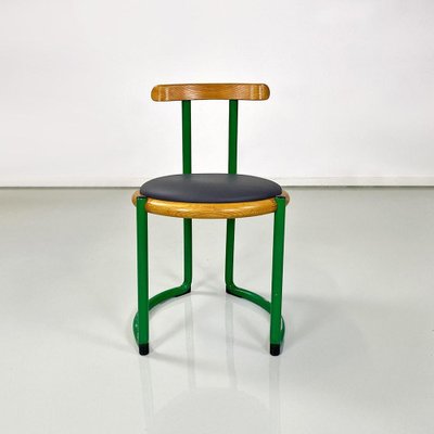 Italian Chair in Green Metal by Tito Agnoli, 1960-GDD-1770748