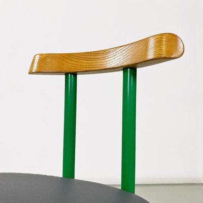 Italian Chair in Green Metal by Tito Agnoli, 1960-GDD-1770748