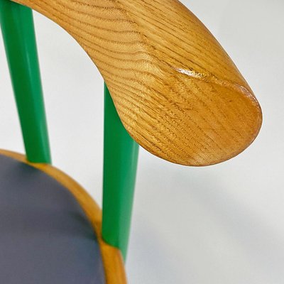 Italian Chair in Green Metal by Tito Agnoli, 1960-GDD-1770748