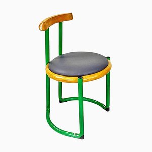 Italian Chair in Green Metal by Tito Agnoli, 1960-GDD-1770748