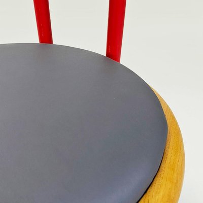 Italian Chair in Red Metal by Tito Agnoli, 1960-GDD-1770749