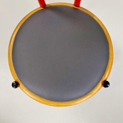 Italian Chair in Red Metal by Tito Agnoli, 1960-GDD-1770749