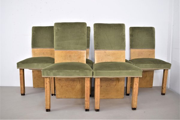 Italian Chairs, 1930s, Set of 6-AOL-1088731