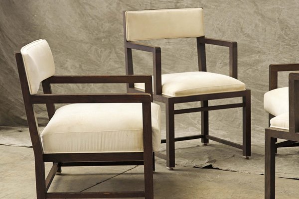 Italian Chairs & Armchairs, 1980s, Set of 4-PTH-1332105